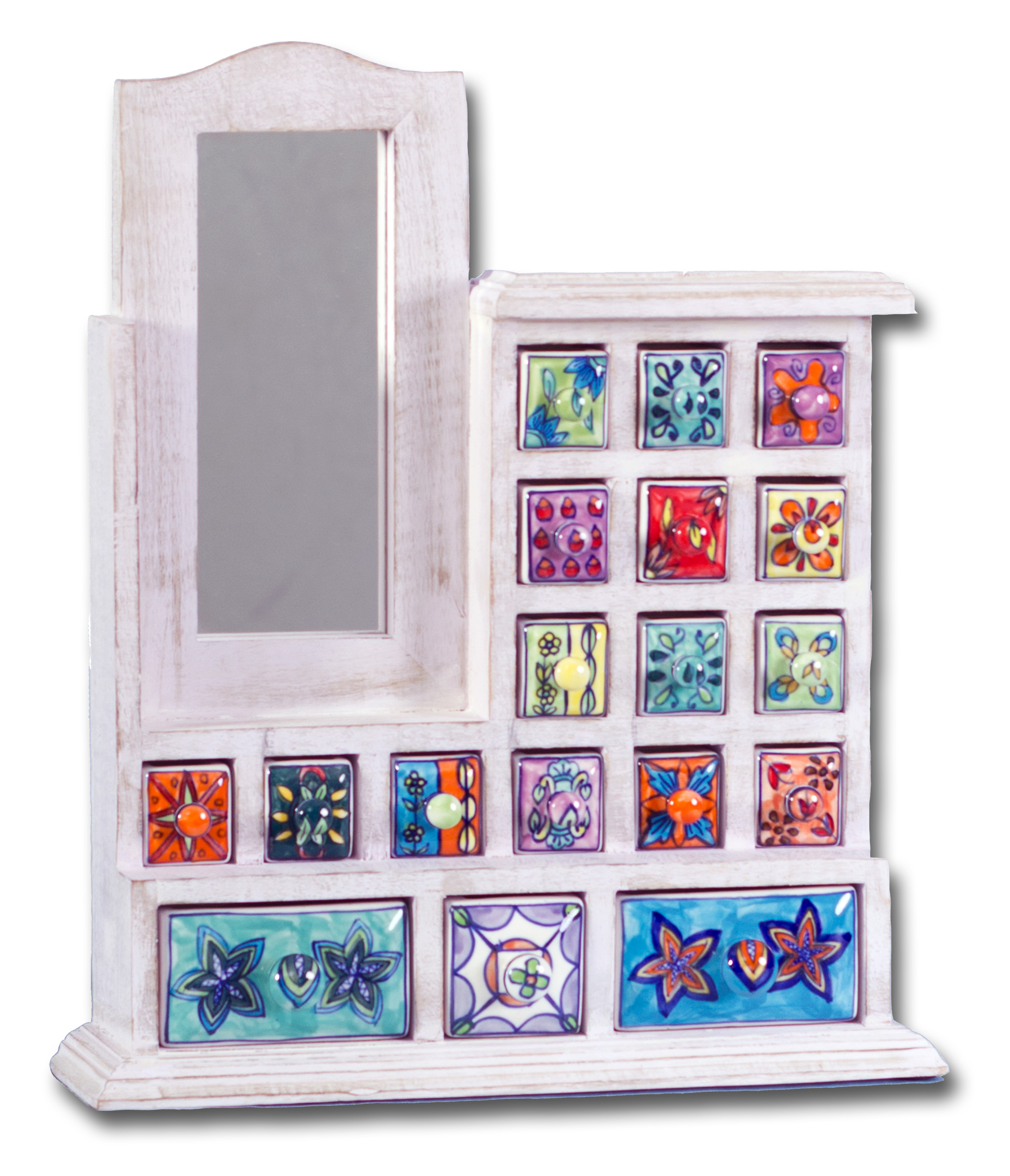 Keramikkommode, Standschränkchen Keramik mit 18 Schubladen | Wohndekor